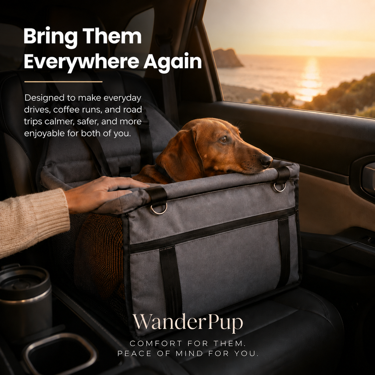 WanderPup Comfort Dog Travel Seat