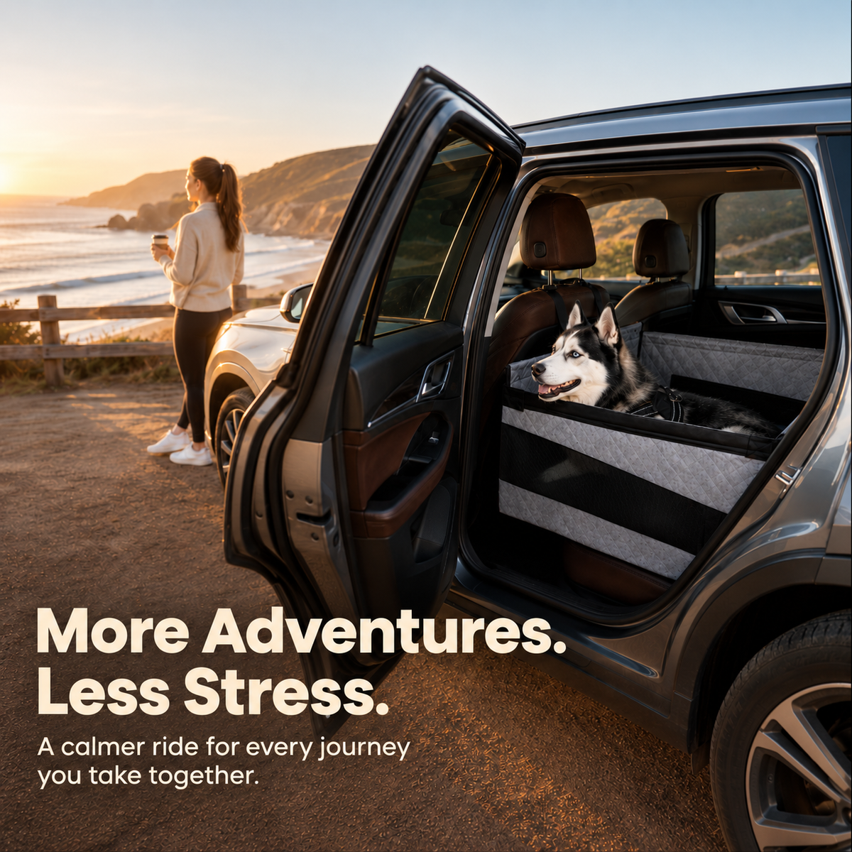 WanderPup Single Dog Travel Seat